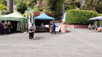 Portmerion with Eugene and Kristina. Steampunk convention was on.